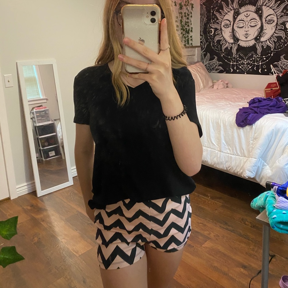 Charlotte Russe chevron high rise shorts